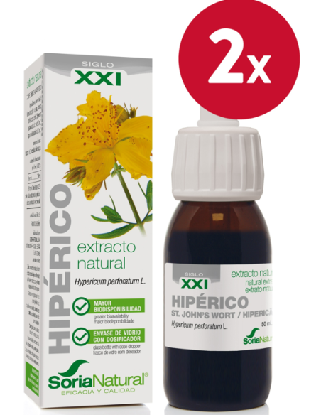Pack de 2 ud Ext. Hiperico Xxi 50Ml. S/Al de Soria Natural
