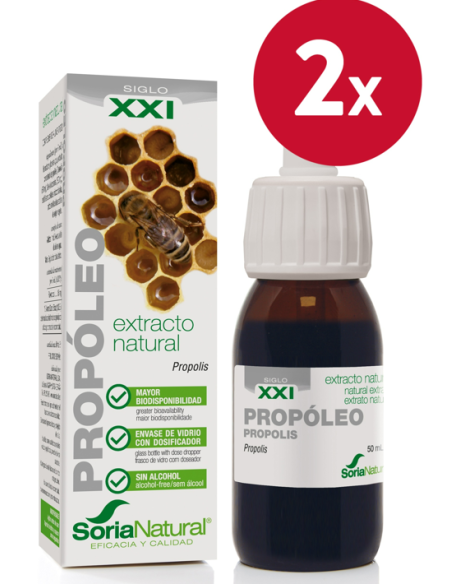 Pack de 2 ud Ext. Propoleo Xxi 50Ml. S/Al de Soria Natural