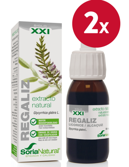 Pack de 2 ud Ext. Regaliz Xxi 50Ml. S/Al de Soria Natural