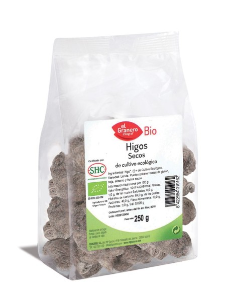Higos Secos Bio, 250 G de El Granero Integral