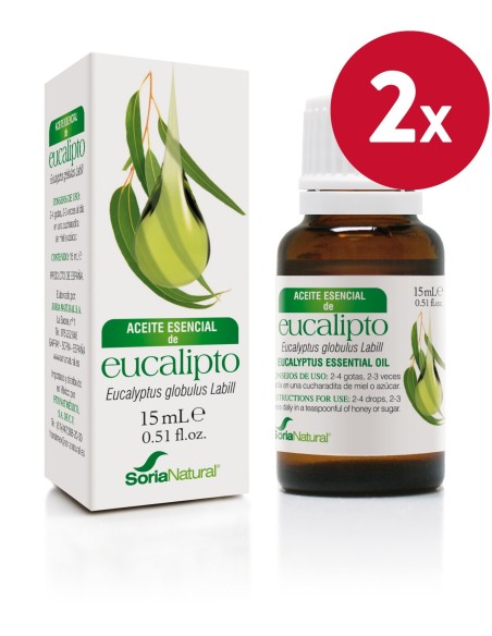 Pack de 2 ud Aceite Esencial de Eucalipto 15 ml de Soria Natural
