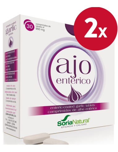 Pack 2 Ajo Enterico 30 Comp Soria Natural - Salud Natural
