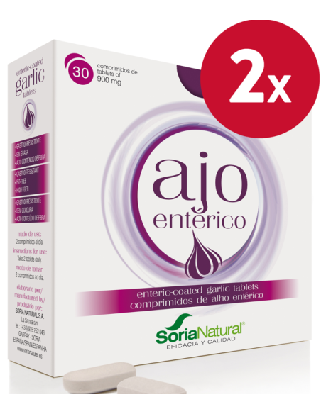 Pack 2 Ajo Enterico 30 Comp Soria Natural - Salud Natural