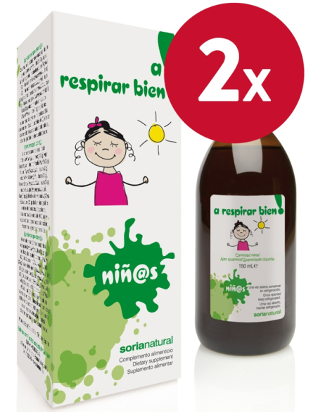 Pack de 2 ud A Respirar Bien Niños Jarabe 150Ml. de Soria Na