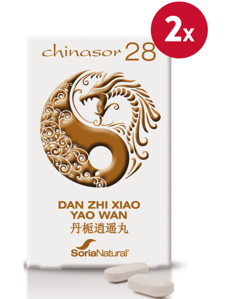 Pack de 2 ud Chinasor 28 Dan Zhixiao Yao Wan 30 Comprimidos de Soria Natural