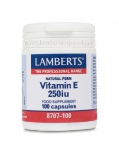 Pack de 2ud Vitamina E Natural 250 U.I. 100 Cap. de Lamberts