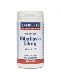 Pack de 2ud Vitamina B-2 50 Mg.(Riboflavina) 100 Cap. de Lam
