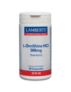Pack de 2ud L-Ornitina Hcl 500 Mg. 60 Cap. de Lamberts