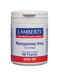 Pack de 2ud Manganeso Citrato 4Mg. 100 Cap. de Lamberts