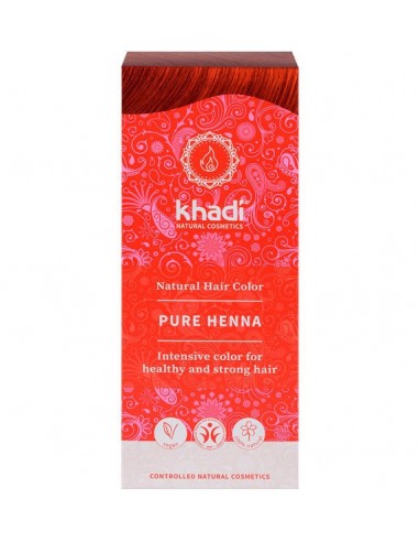 Henna Natural 100% Pura Rojo 100 Gr De Khadi