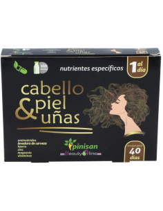 Cabello-Piel & Uñas, 40 Cáps. de Pinisan