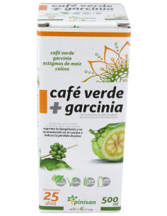 Cafe Verde + Garcinia, 500 Ml de Pinisan