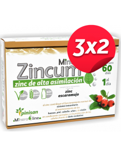 Pack 3x2 Mineraline Zincum,...