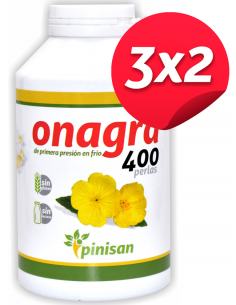 Pack 3x2 Perlas Onagra, 400...