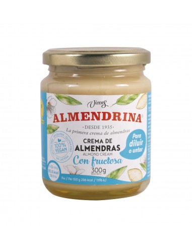 Almendrina Crema Almendras Fructosa Tarro 300 Gr De Klam