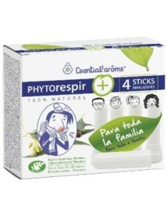 Phytorespir Frasco 30Ml. + 4 Sticks Inhaladores de Esential