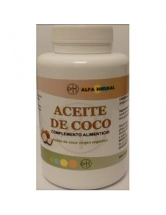 Aceite De Coco 120 Cápsulas  Alfa Herbal