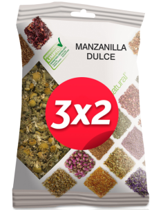 Pack 3X2 Manzanilla Dulce Bolsa 50Gr. de Soria Natural.