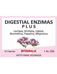 Digestial Enzimas Plus 30 Cápsulas de Integralia.