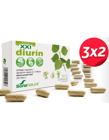 Pack 3X2 Diurin 30 capsulas de Soria Natural