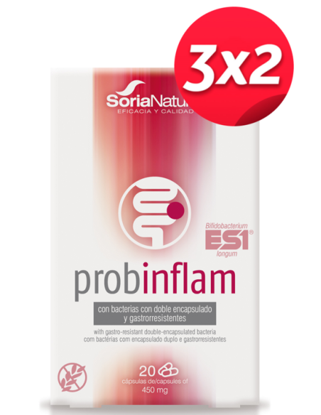 Pack 3X2 Probinflam 20Cap. de Soria Natural.