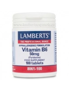 Vitamina B6 50 Mg. 100  Comprimidos de Lamberts