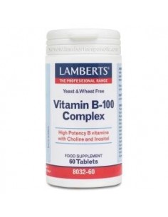 Vitamina B-100 Complex 60  Comprimidos de Lamberts