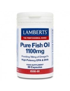 Aceite De Pescado Puro-Omega 3 Alta Pot. 60Perla de Lamberts