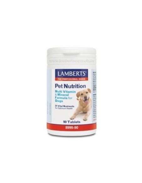 Pet Nutrition (Vit. Y Min.) Perro 90 Comprimidos Vet de Lamb