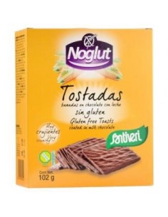 Noglut Tostadas Bañadas Con Chocolate Leche 102Gr Santiveri