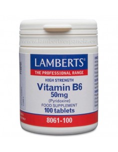 Vitamina B6 (Piridoxina) 100 Caps De Lamberts
