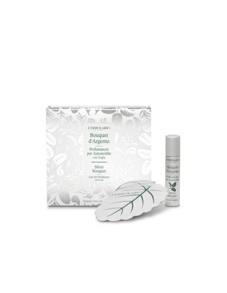 Bouquet De Plata Perfumador Automovil Con Hoja L´Erbolario