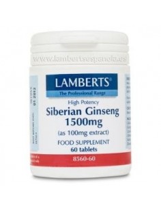 Ginseng Siberiano 1.500Mg. 60 Comprimidos de Lamberts