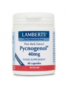 Pycnogenol 40 Mg.(Extracto De Pino Bark) 60 Cap. de Lamberts