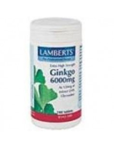 Ginkgo Biloba 6000 Alta Potencia 120Mg. 180 Comprimidos de L