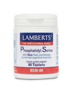 Fosfatidil Serina 100Mg Zinc 60 Comprimidos de Lamberts