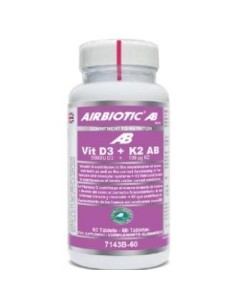 Vit D3 + K2 60 Comprimidos de Airbiotic