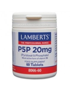 P5P 20Mg. Piridoxal-5-Fosfato 60 Comprimidos de Lamberts