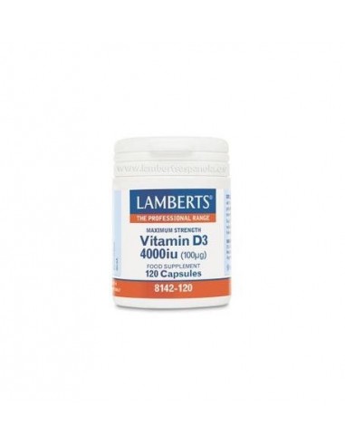 Vitamina D3 4000 Ui (100?G) 120 Caps De Lamberts