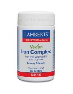 Complejo De Hierro Vegano 120 Comprimidos de Lamberts
