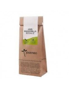 Anís-Manzanilla-Regaliz Bio 10 Pir. Bolsa Kraft 10 Pirámides de Josenea