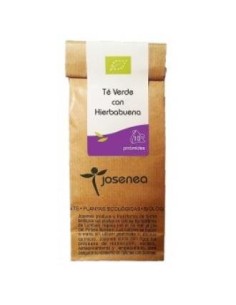 Té Verde-Hierbabuena Bio 10 Pir.  Bolsa Kraft 10 Pirámides de Josenea
