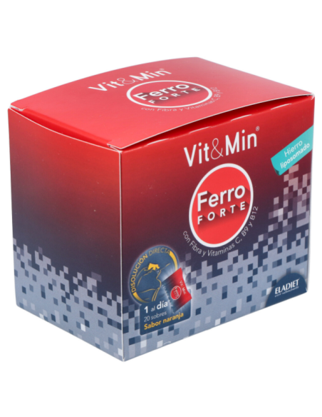 Vit & Min Ferro Forte 20Sbrs Eladiet | Suplemento Vital
