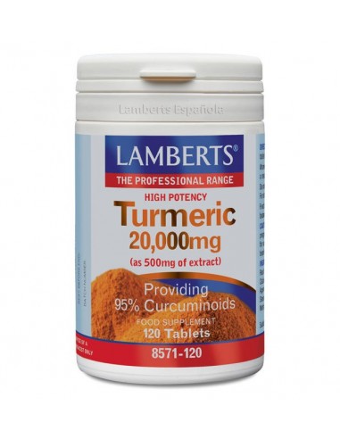 Curcuma Turmeric 20.000 Mg 120 Tabs De Lamberts