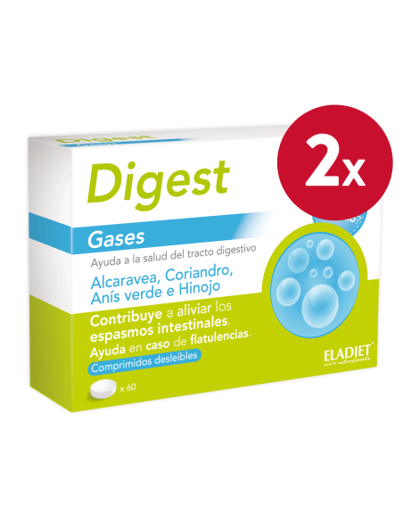 Pack de 2 uds Digest Gases (Aero) 60Comp. de Eladiet