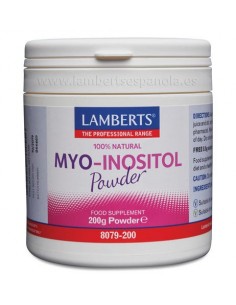 Myo Inositol En Polvo 100% Natural 200 Gr De Lamberts