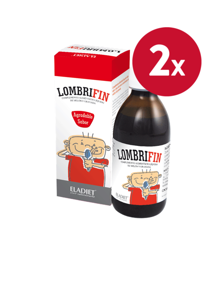 Pack de 2 uds Lombrifin Jarabe 250Ml. de Eladiet