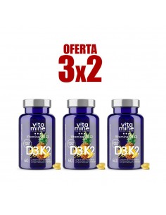 Pack 3x2 Vitamina D3+K2 de...