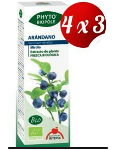 Pack 4x3 Phyto-Bipole Bio Arandano 50 Ml de Intersa