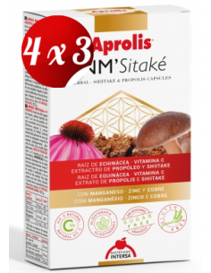 Pack 4x3 Inm Sitake (Inmune´S) 60 capsulas Microperls de Intersa
